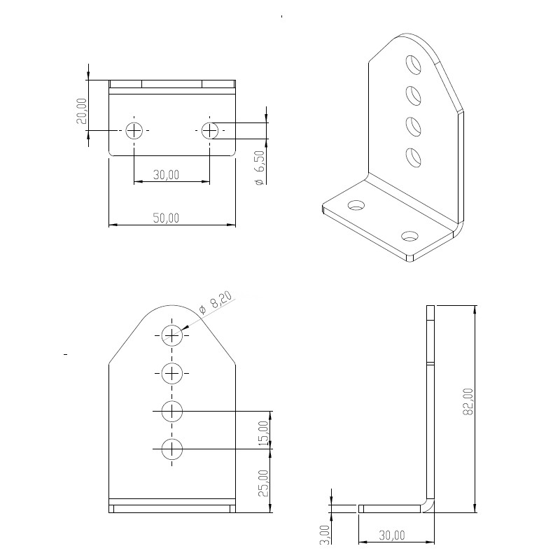 support perpendicular GP8