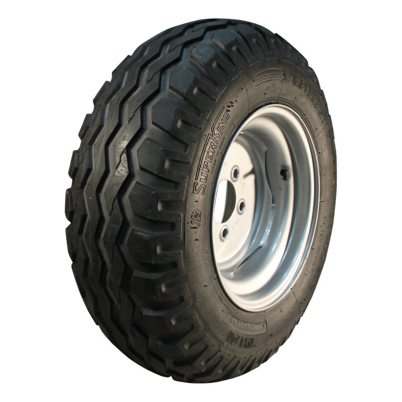 Komplettrad 10.0/75-15.3 IMP 9.00x15.3 ET0 94/140/5 Stahl AW-909 Silbergrau