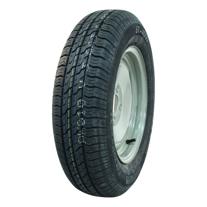 pneu + roue 155/80 R13C 4Jx13H ET0 60/100/4 métal Kargomax ST-6000 M+S gris vert