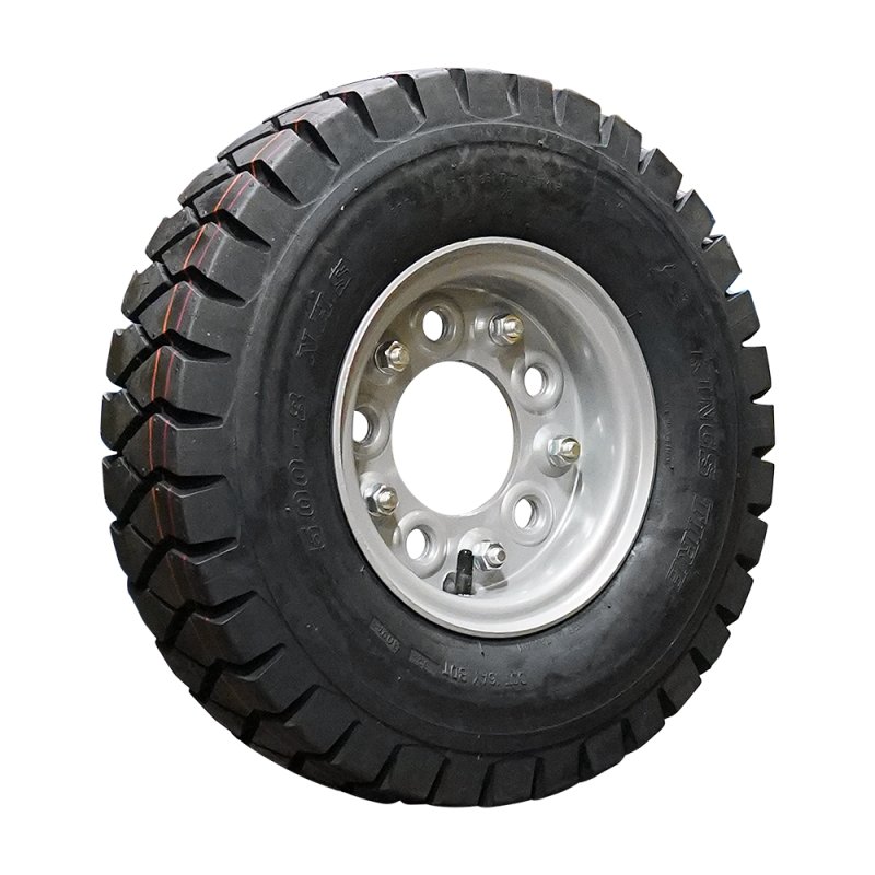 air tire + wheel 5.00-8 3.00D-8 ET0 94/140/5 steel V-2502 silver grey