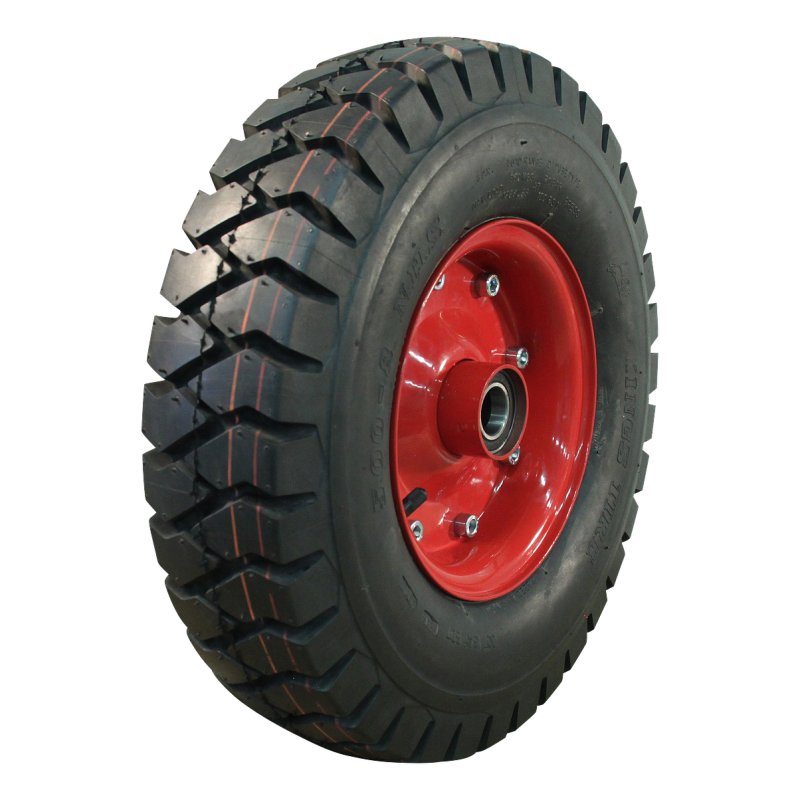 air tire + wheel 5.00-8 3.00D-8 ET0 NL100mm steel V-2502 red