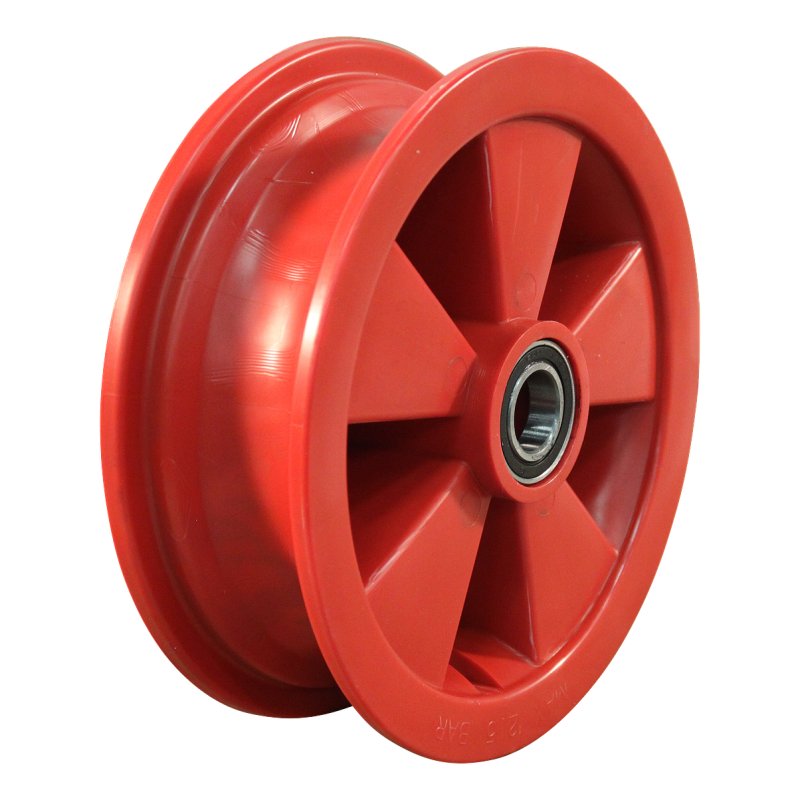 wheel 2.50Ax8 ET0 ET0 ball bearing Ø20 NL88mm plastic red