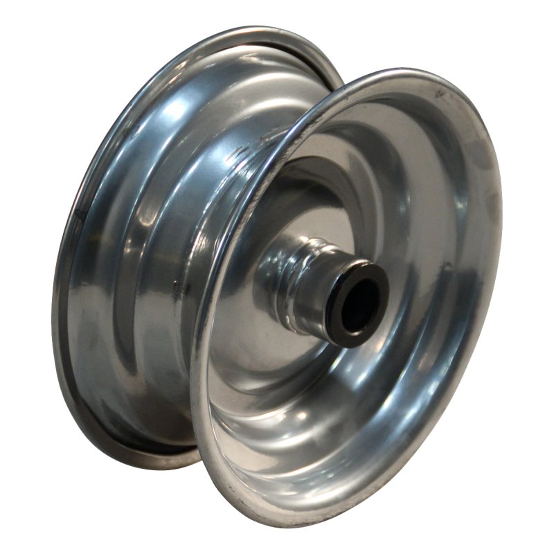 wheel 2.50Ax6 ET0 roller bearing Ø25 NL75mm steel silver grey