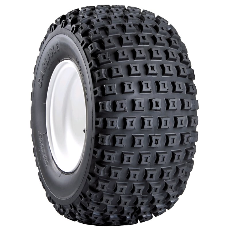 luchtband + wiel 18x9.50-8 7.00Bx8H2 ET-2 60/100/4 staal Knobby zilvergrijs