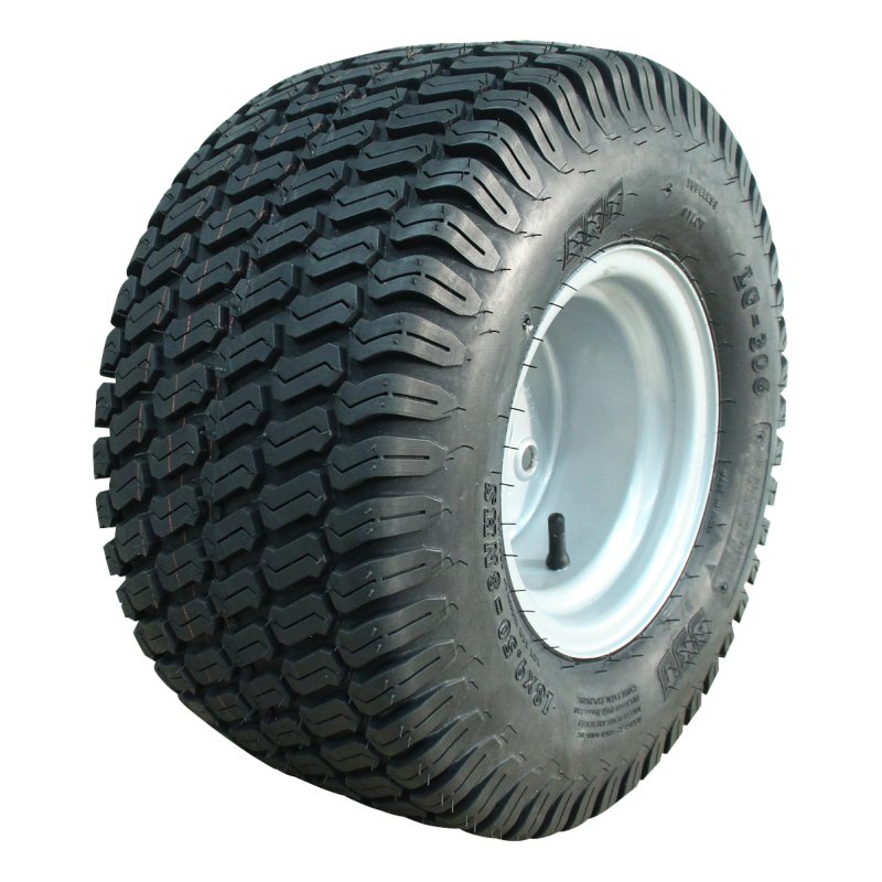 pneu + roue 18x9.50-8 7.00Bx8H2 ET-2 60/100/4 métal LG-306 gris argent