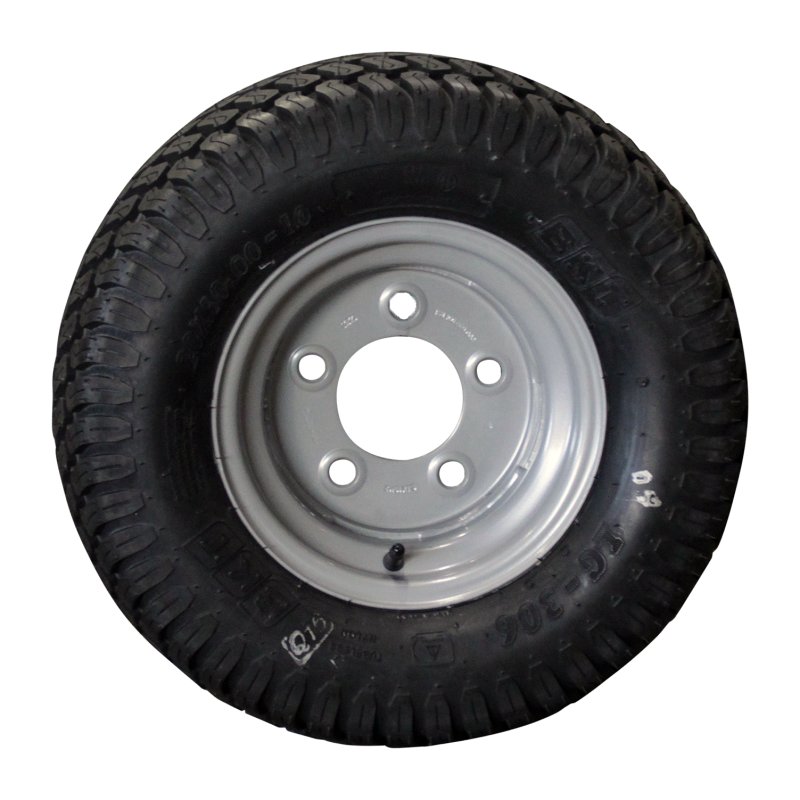 air tire + wheel 20x10.00-10 6.00x10H2 ET-4 94/140/5 steel LG-306 silver grey