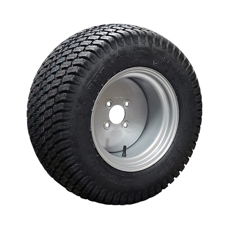 luchtband + wiel 20x8.00-10 6.00x10H2 ET-4 60/100/4 staal LG-306 zilvergrijs