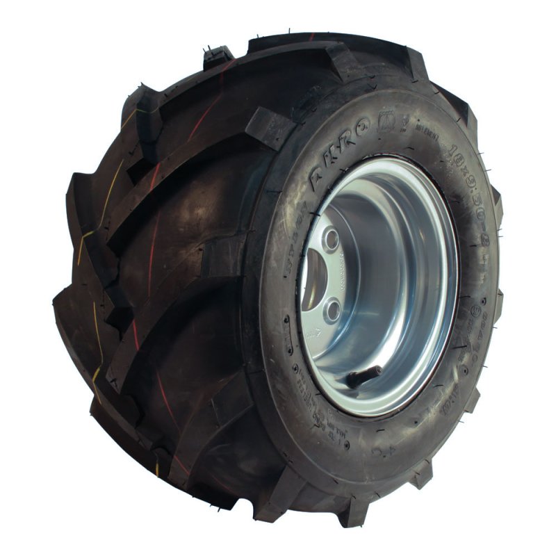 air tire + wheel 21x11.00-8 7.00Bx8H2 ET-2 60/100/4 steel HF-255 silver grey