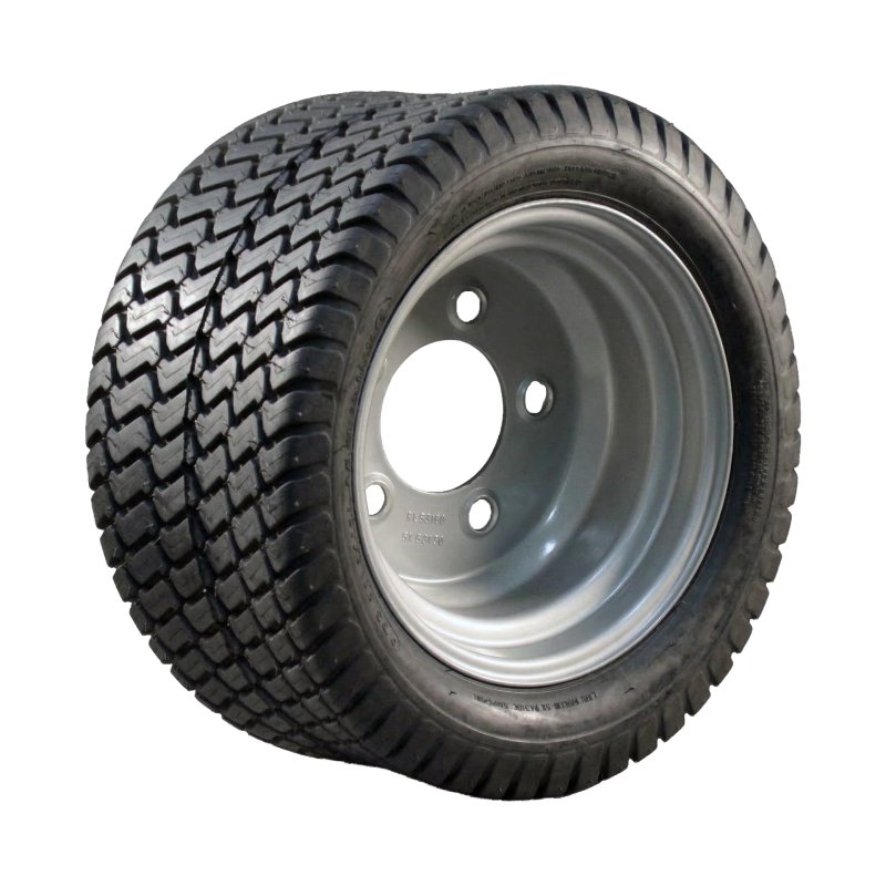 air tire + wheel 26x12.00-12 (285/60-12) 10.50Ix12H2 ET0 94/140/5 steel Multi Trac silver grey