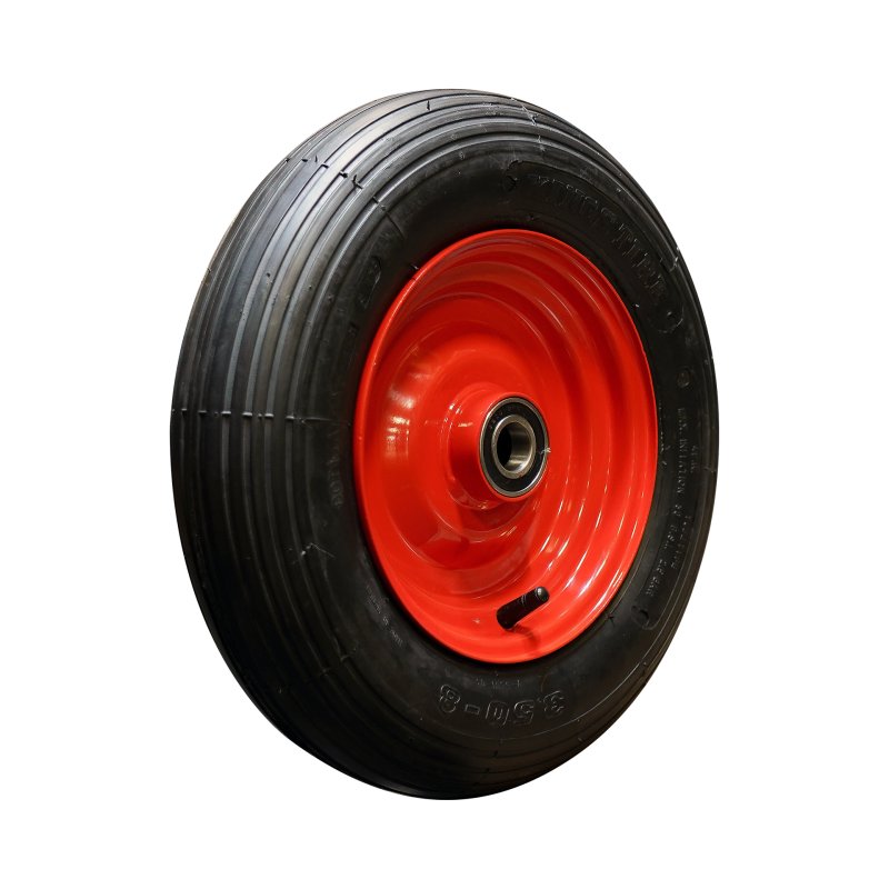 air tire + wheel 3.50-8 2.50Ax8 ET0 NL75mm steel V-5501 red