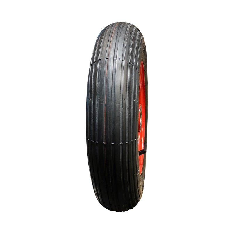 air tire + wheel 3.50-8 2.50Ax8 ET0 NL75mm steel V-5501 red