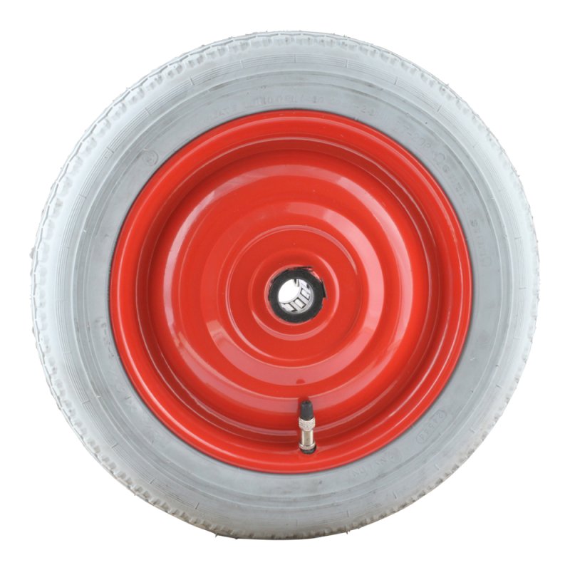 air tire + wheel 12 1/2 x 2 1/4 (2.25-8) 1.25x8 (12 1/5x 12 1/4) ET0 Ø30 steel C-51 red