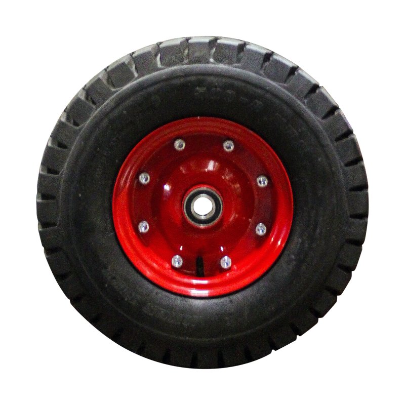 air tire + wheel 5.00-8 3.00D-8 ET0 NL100mm steel V-2502 red