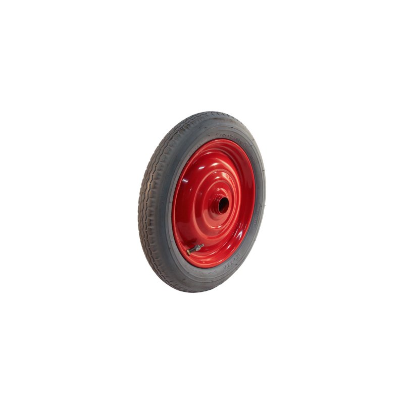 luchtband + wiel 12 1/2 x 2 1/4 (2.25-8) 12 1/2X2 1/4 ET0 NL60,5mm staal V-6511 rood