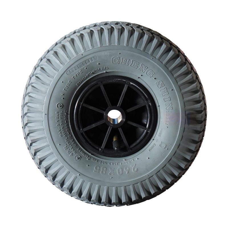 3.00-4 2.10x4 ET0 plain bore Ø20 NL75mm plastic C-248 black