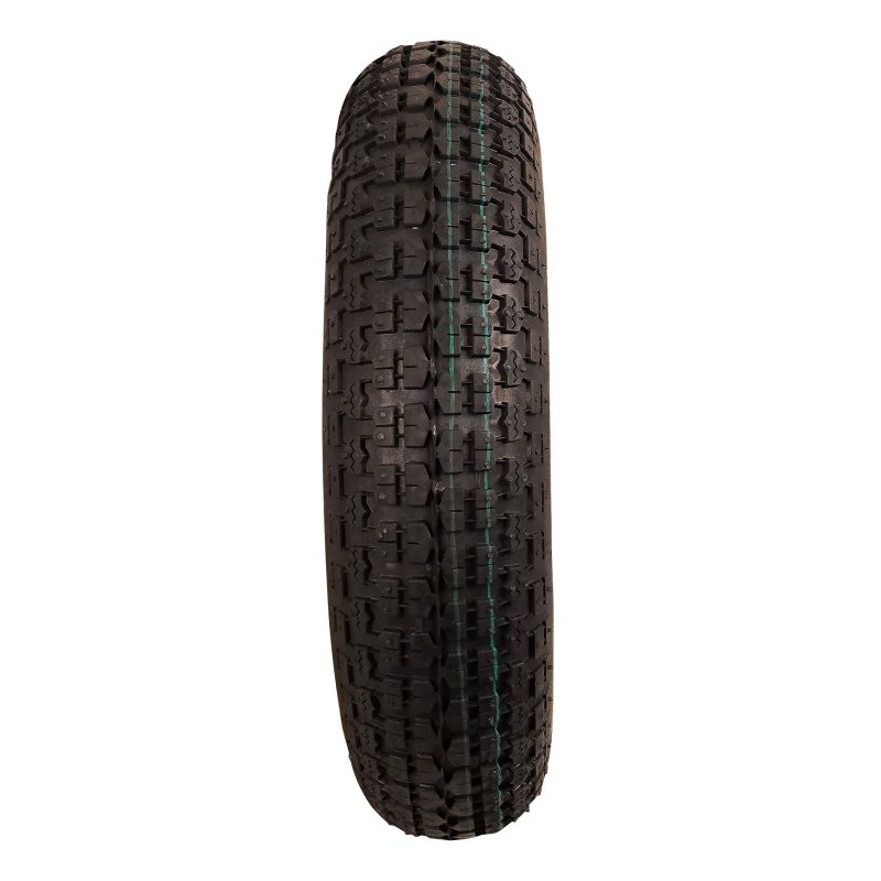luchtband + wiel 3.50-8 2.50Ax8 ET0 rollager Ø25 NL100mm staal V-9128 rood