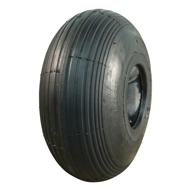 pneu + roue 4.00-4 2.10x4 ET0 roulement à rouleaux Ø25 NL75mm plastique V-5501 Rouge