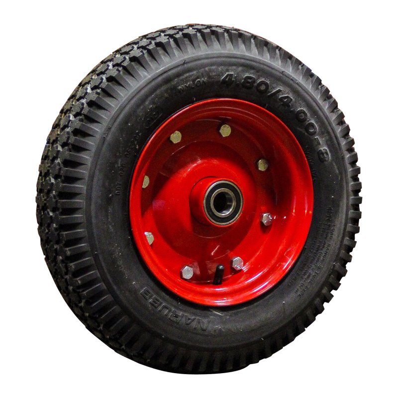 air tire + wheel 4.80/4.00-8 3.00D-8 ET0 NL100mm steel S-2202 red