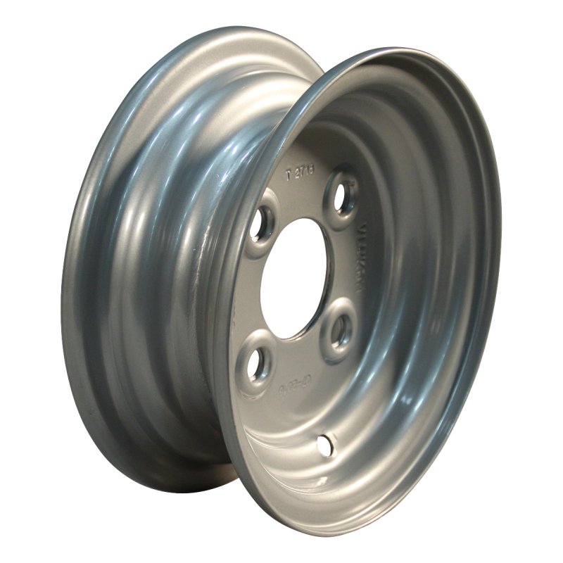 Komplettrad 4.80/4.00-8 3.00Dx8 ET0 60/100/4 Stahl S-2202 Silbergrau