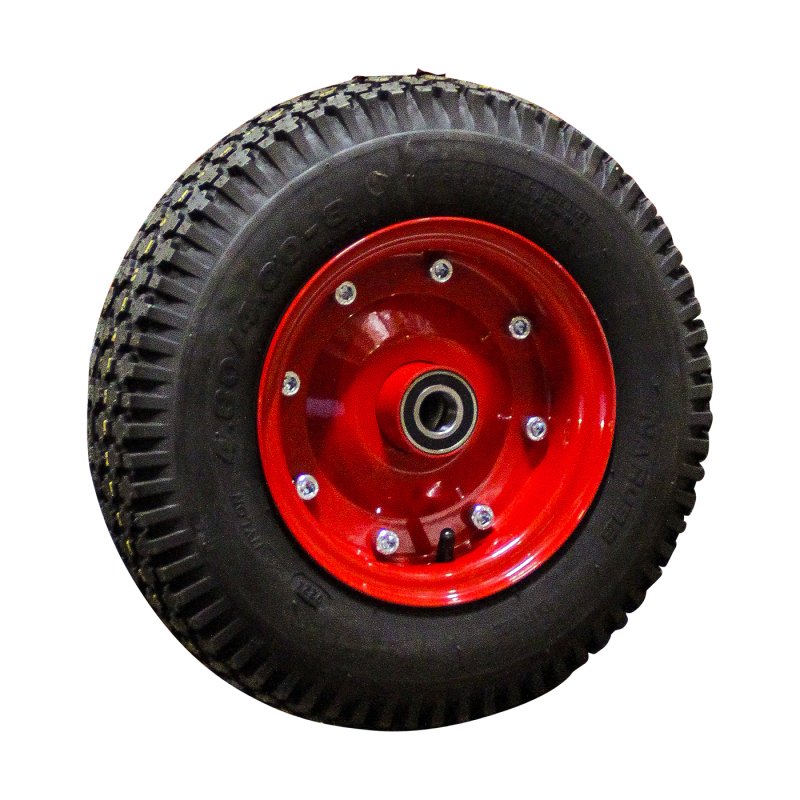 air tire + wheel 4.80/4.00-8 3.00D-8 ET0 NL100mm steel S-2202 red