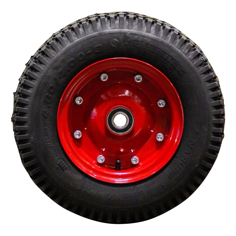 air tire + wheel 4.80/4.00-8 3.00D-8 ET0 NL100mm steel S-2202 red