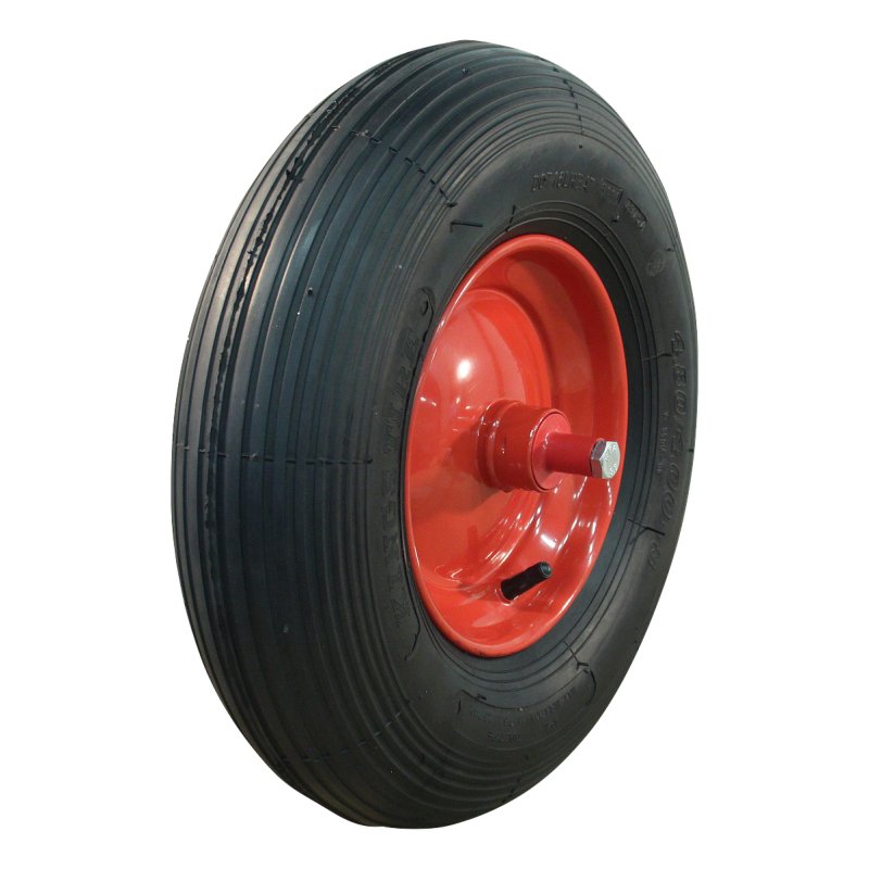 air tire + wheel 4.80/4.00-8 2.50Ax8 ET0 NL136mm steel S-2301 red
