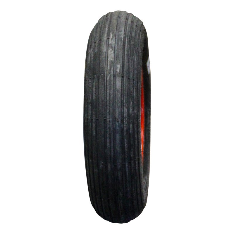 Komplettrad 4.80/4.00-8 2.50Ax8 ET0 NL75mm Kunststoff S-2301 Rot