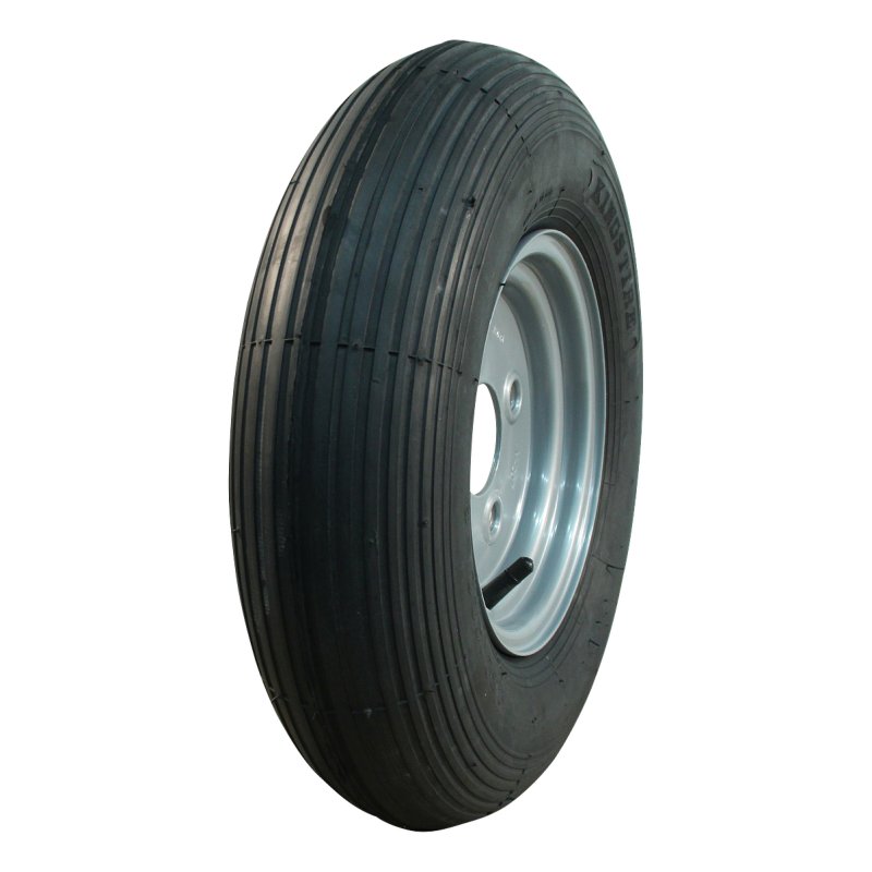 air tire + wheel 4.80/4.00-8 2.50Ax8H2 ET-2 60/100/4 steel S-2301 silver grey