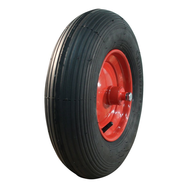 pneu + roue 4.80/4.00-8 2.50Ax8 ET0 NL136mm métal V-5501A Rouge