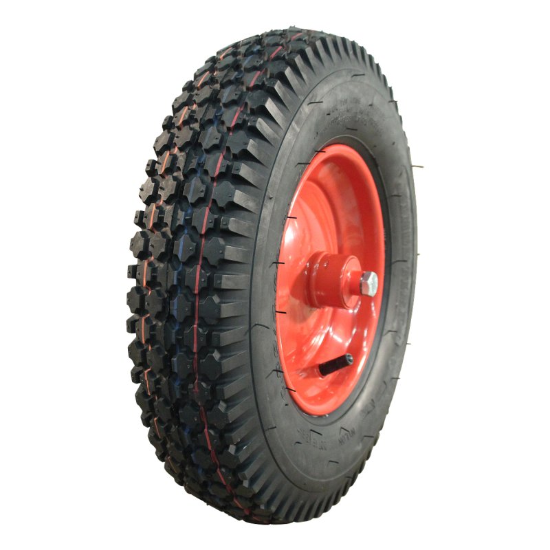 luchtband + wiel 4.80/4.00-8 2.50Ax8 ET0 NL96mm staal V-6602 rood 120mm