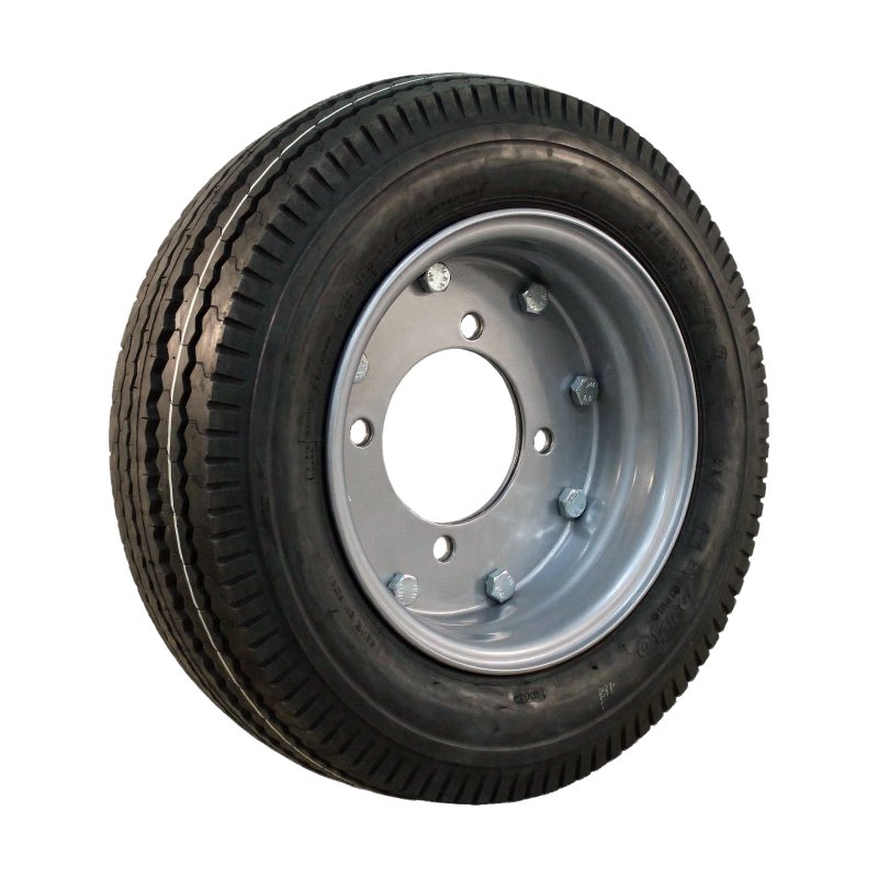 Komplettrad 5.00-8 3.00D-8 3.00D-8 ET0 ET0 60/100/4 60/100/4 Stahl Stahl HF-214 Grau Grau