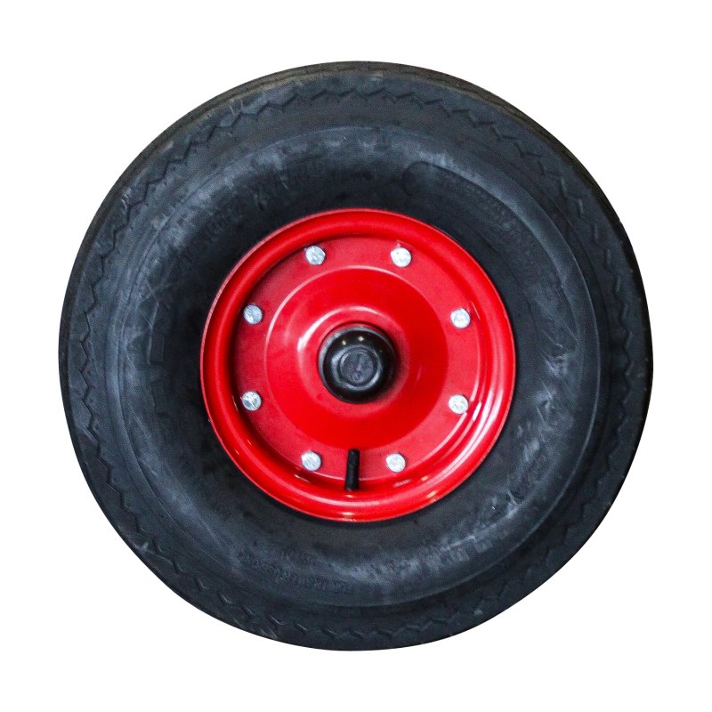Komplettrad 5.70-8 (146/91-8) 3.00D-8 ET0 NL88mm Stahl KT-701 Rot Labyrinthdichtung, innen 30/55