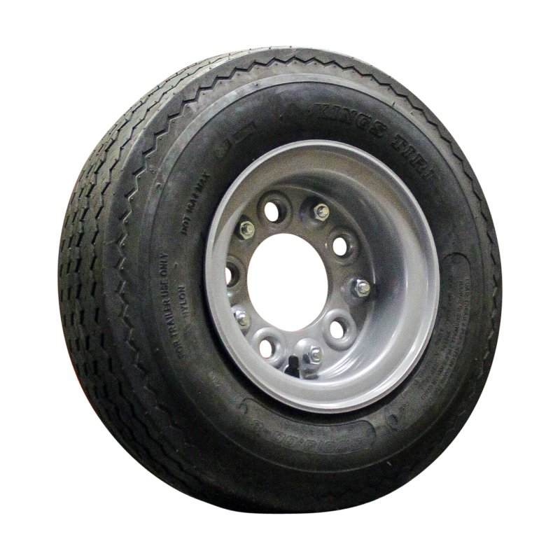 Komplettrad 5.70/5.00-8 (146/91-8) 4.33R-8 ET0 94/140/5 Stahl KT-701 Silbergrau