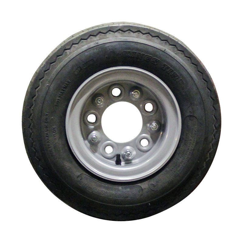Komplettrad 5.70/5.00-8 (146/91-8) 4.33R-8 ET0 94/140/5 Stahl KT-701 Silbergrau