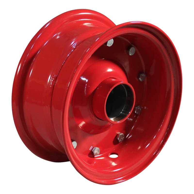 air tire + wheel 6.00-9 4.00E-9 ET0 NL100mm steel V-6509 red