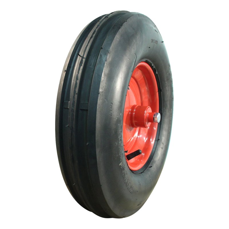 luchtband + wiel 4.80/4.00-8 2.50Ax8 ET0 NL96mm staal V-8502 rood 120mm