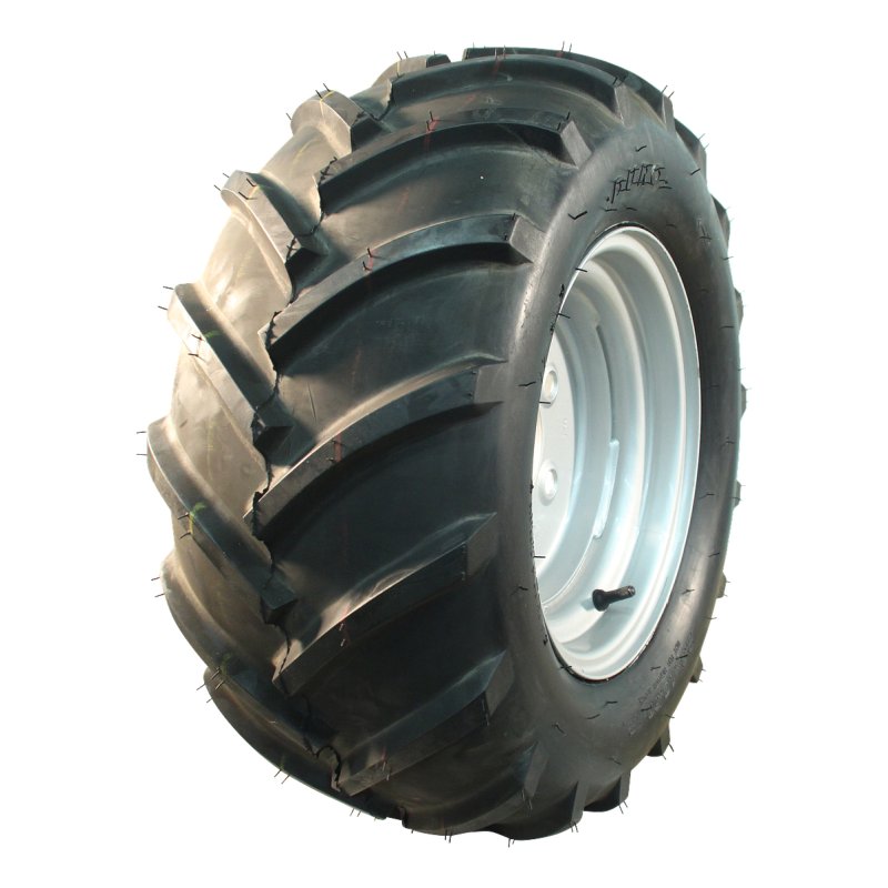 luchtband + wiel 23x8.50-12 7.00x12 ET0 94/140/5 staal HF-255 zilvergrijs
