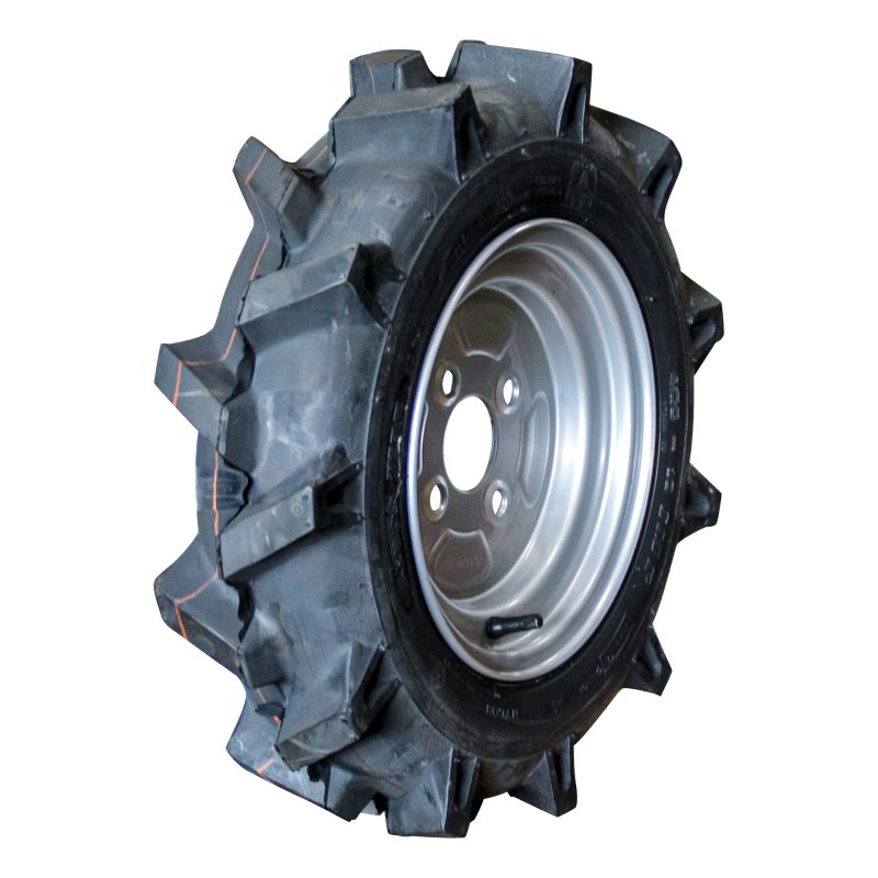 air tire + wheel 4.00-10 3.50Bx10H2 ET-2.1 60/100/4 steel V-8816 silver grey