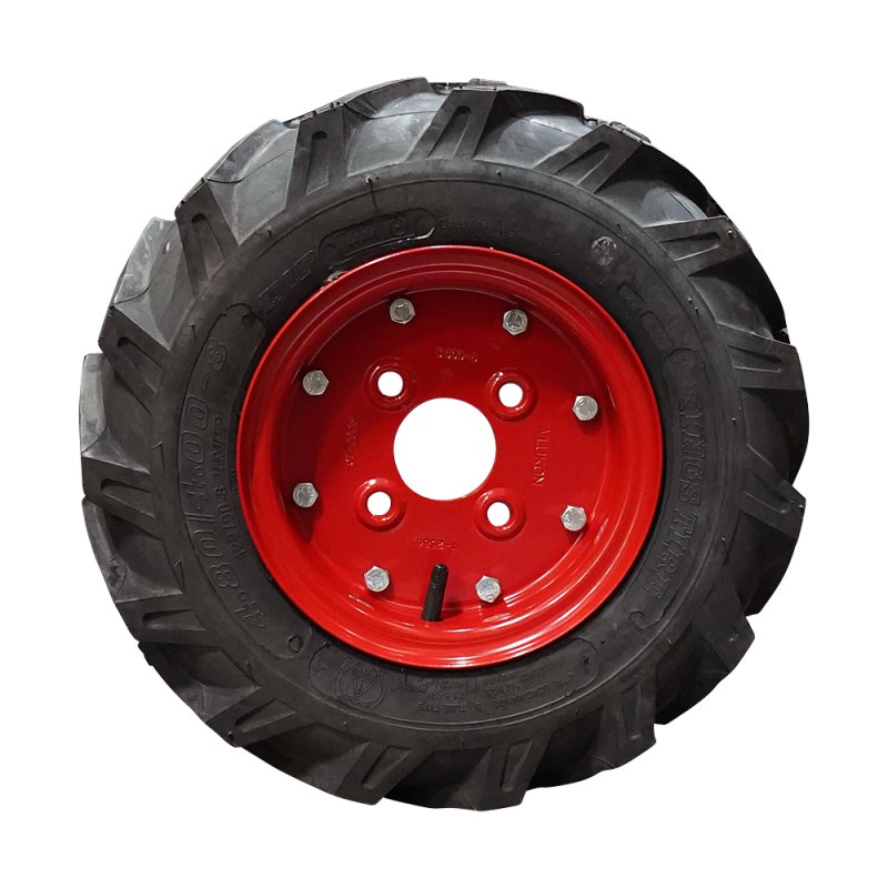 air tire + wheel 4.80/4.00-8 (122/90-8) 3.00D-8 ET0 60/100/4 steel V-8501 red