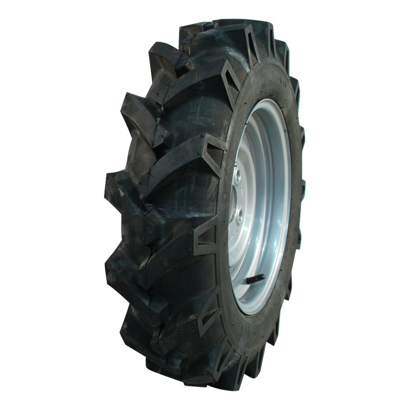 air tire + wheel 5.00-12 4.00Bx12H2 ET0 60/100/4 steel V-8509 silver grey