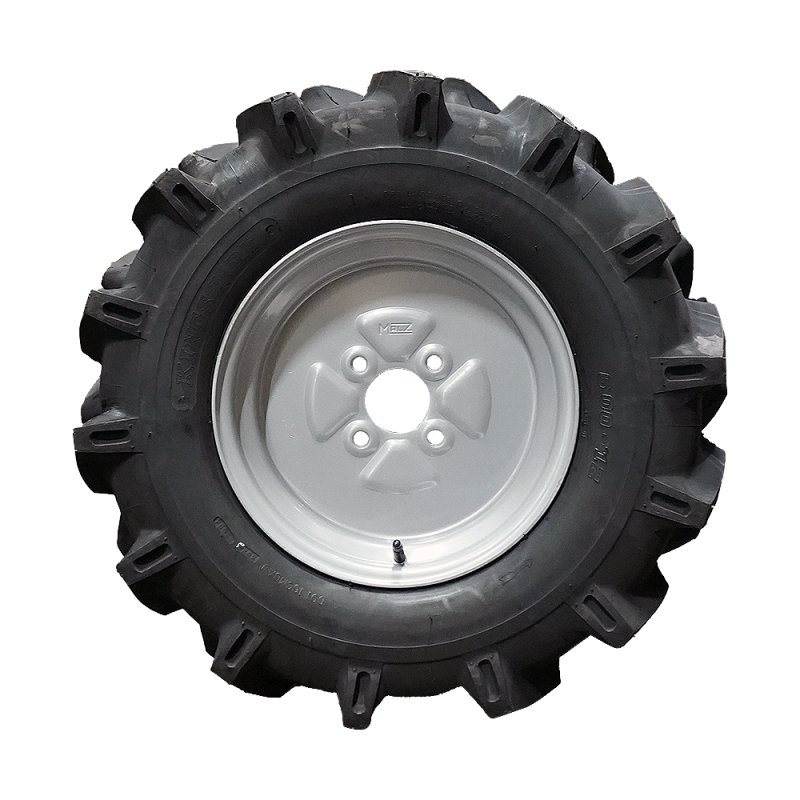 air tire + wheel 6.00-12 4.00Bx12H2 ET0 60/100/4 steel V-8803 silver grey