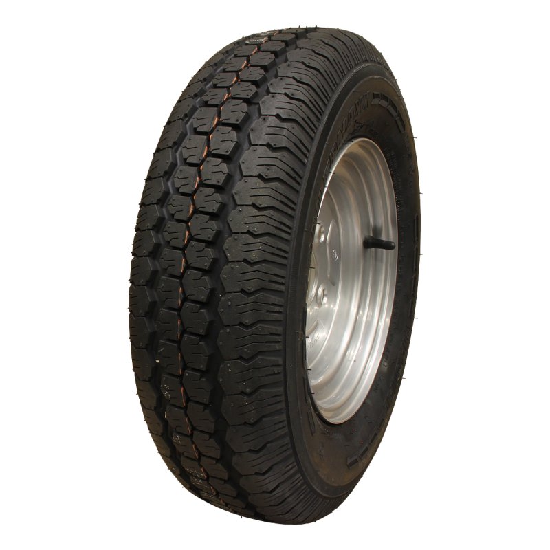 pneu + roue 145 R10 3.50Bx10H2 ET-2.1 85/115/4 métal Trailermaxx CR-966 M+S gris argent pneu + roue +