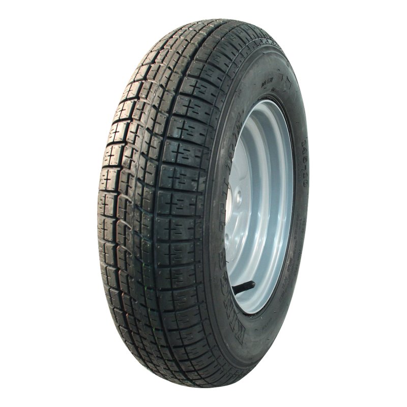 pneu + roue 145-10 3.50Bx10H2 ET-2.1 85/115/4 métal KT-747 gris argent