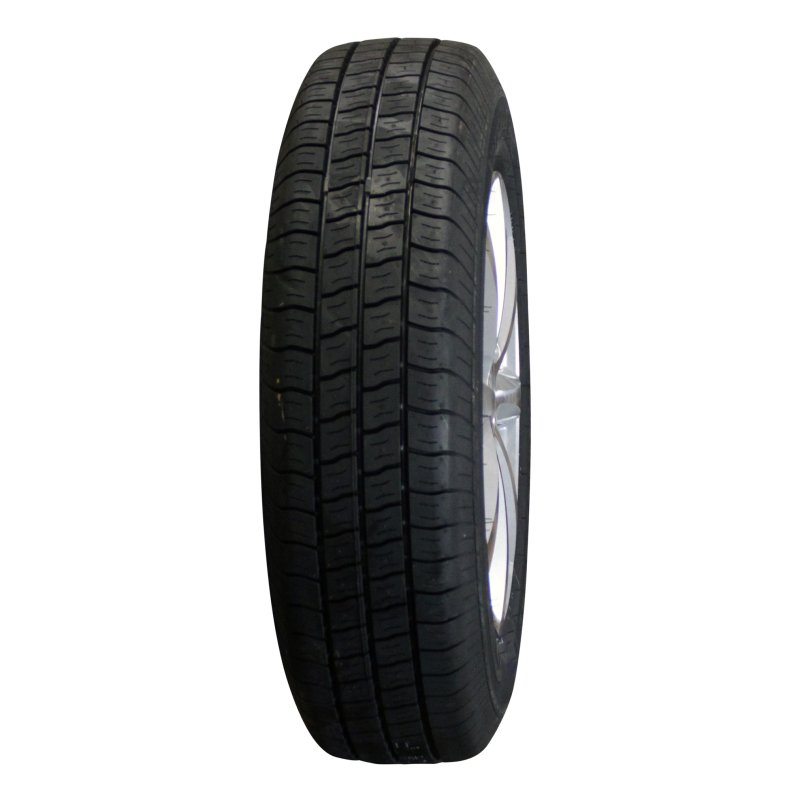 air tire + wheel 155/80 R13C 5Jx13H2 ET30 57/100/4 alloy Kargomax ST-6000 M+S silver grey
