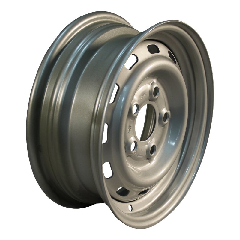 luchtband + wiel 155/80 R13 5Jx13H2 ET33 66,6/112/5 staal R701 M+S zilvergrijs