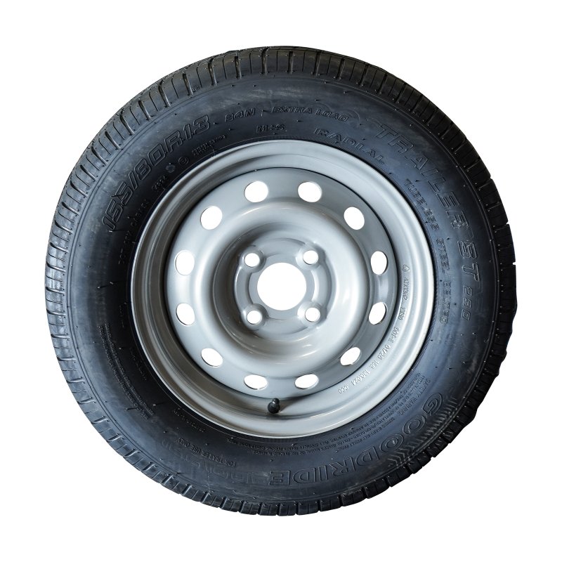 air tire + wheel 155/80 R13 ST290 M+S 4Jx13H2 84 N ET30 57/100/4 steel silver grey