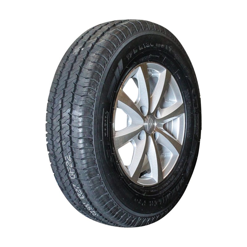 air tire + wheel 175 R13C 5Jx13H2 ET30 57/100/4 alloy Maxmiler Pro silver grey