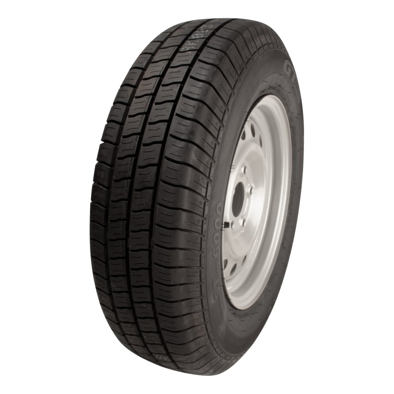 air tire + wheel 185 R14C 5½Jx14H2 ET30 66,5/112/5 steel Kargomax ST-6000 M+S silver grey