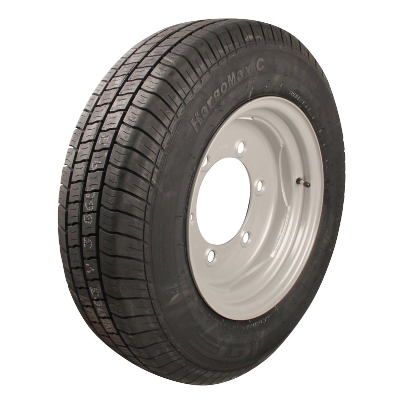 pneu + roue 185 R14C 6Jx14H2 ET-5 161/205/6 métal Kargomax ST-6000 M+S gris argent