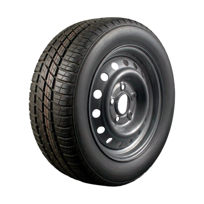 air tire + wheel 185/65 R14 5½Jx14H2 ET30 66,5/112/5 steel AW-414 M+S black